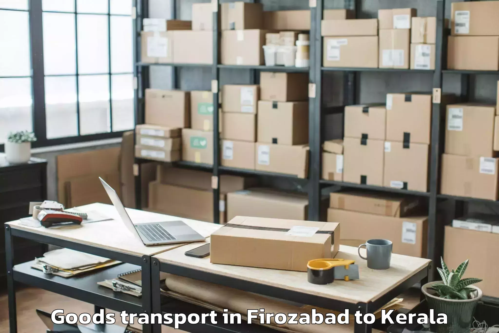 Hassle-Free Firozabad to Kochi Goods Transport